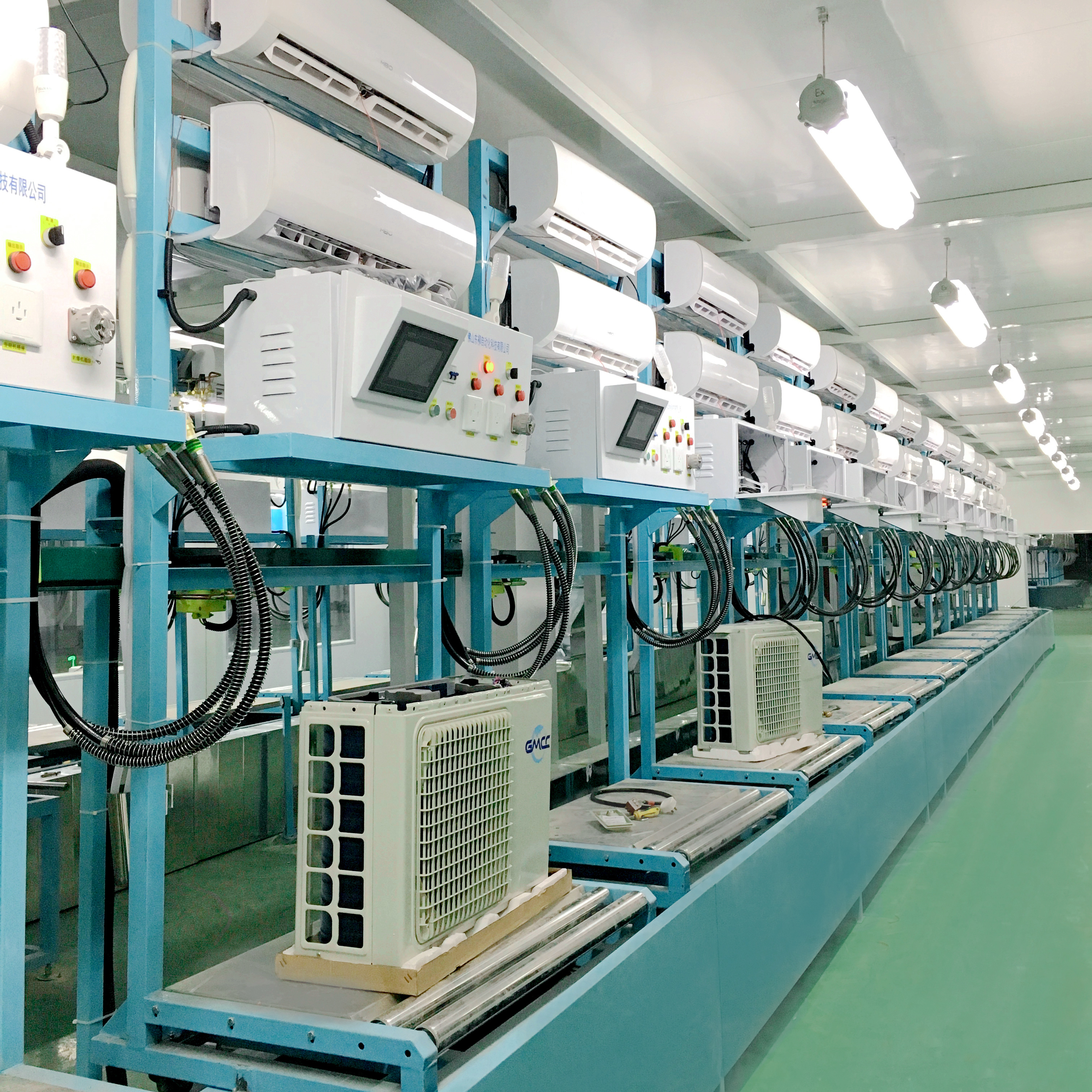 Split Type Air Conditioner Auto Production Line with Leak Detection ...